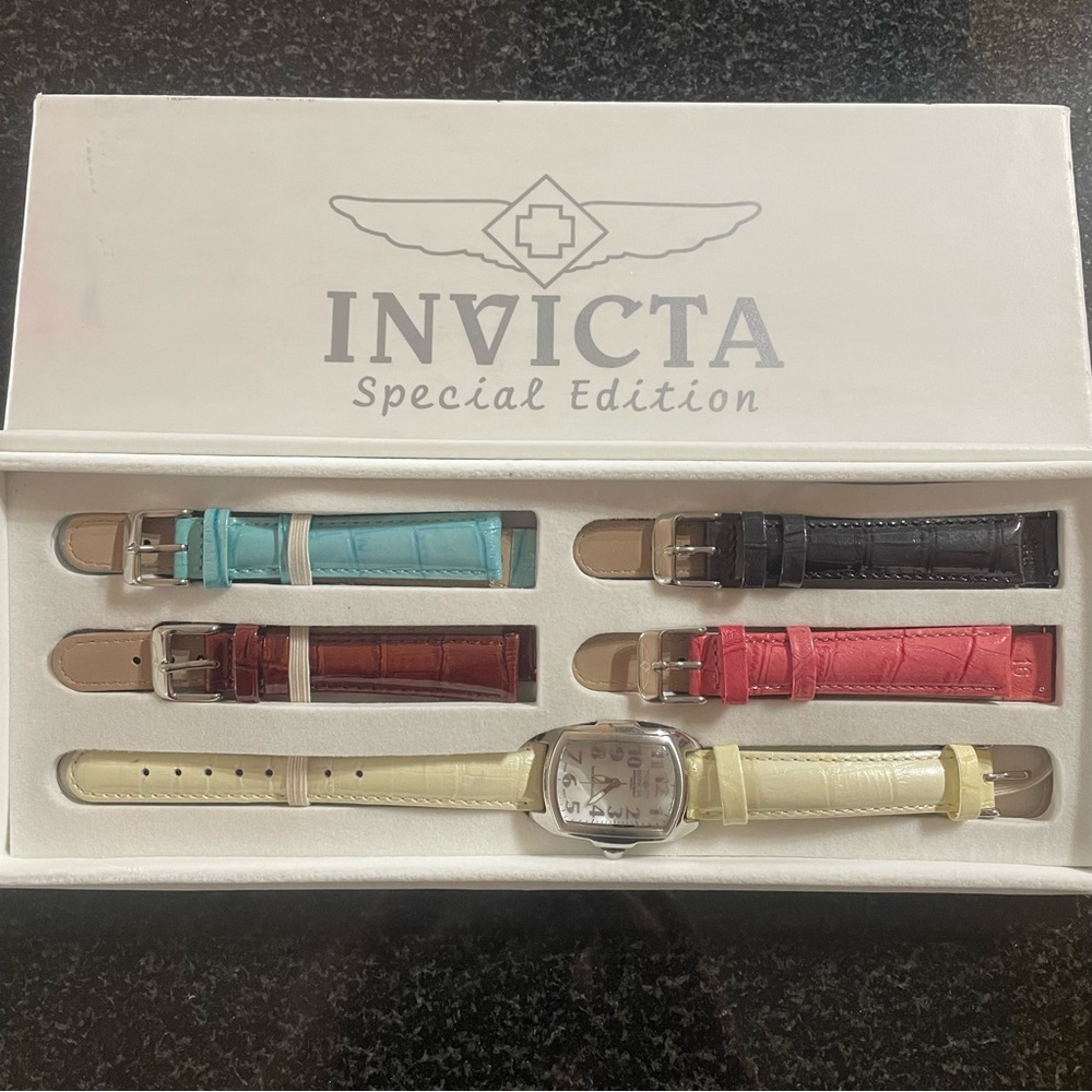 Invicta Special Edition Watch with Colorful Straps